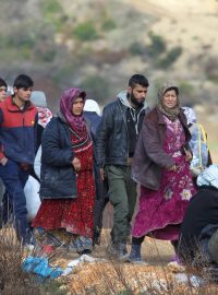 Běženci na turecko-syrské hranici