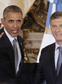 Barack Obama s argentinským prezidentem Mauriciem Macrim