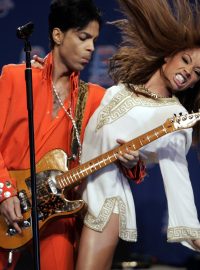 Zpěvák Prince při vystoupení v Miami v únoru 2007