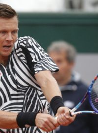 Tenista Tomáš Berdych stihl v úterý se Španělem Ferrerem uhrát kvůli dešti jen tři gamy