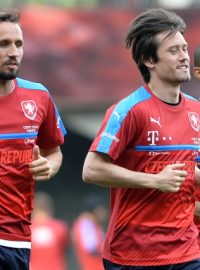 Tomáš Rosický vede české reprezentanty do generálky na Euro