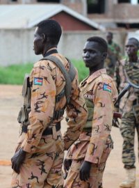 Jihosúdánští vojáci v hlavním městě Juba