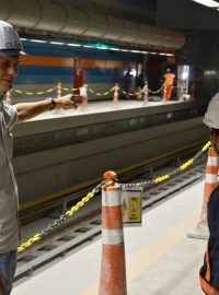 Nové metro v Riu de Janeiru. Juliano Penteado z konsorcia CL4S s kolegou Hugem Cunhou, zodpovědným inženýrem této stanice