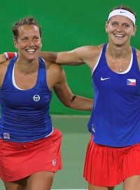 Barbora Strýcová a Lucie Šafářová