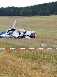 Nehoda vrtulníku na severním Plzeňsku