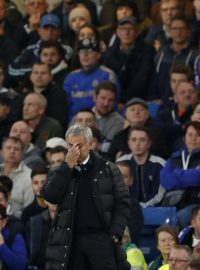 José Mourinho při svém comebacku na Stamford Bridge s Manchesterem United neuspěl