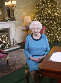 Britská královna Alžběta při tradičním vánočním poselství