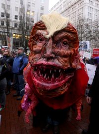 Protesty ve Washingtonu proti Donaldu Trumpovi