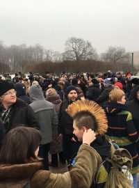 Kvůli správě chrámu svatého Izáka protestovaly v metropoli tisíce lidí