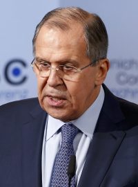 Sergej Lavrov na konferenci v Mnichově