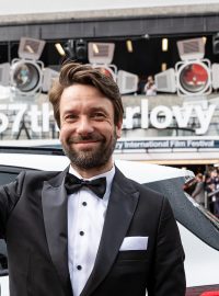 Václav Neužil na premiéře filmu Bod obnovy