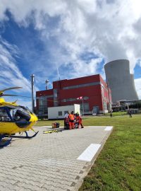 Nová přistávací plocha v areálu Jaderné elektrárny Temelín