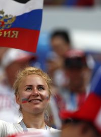 Ruská fanynka na MS ve fotbale