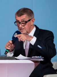 Petr Fiala (ODS, koalice Spolu) a Andrej Babiš (ANO)