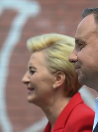 Polský prezident Andrzej Duda a jeho žena Agata Kornhauser-Duda