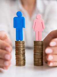 Gender pay gap, genderová rovnost, nerovnost pohlaví, ilustrační