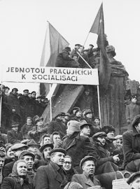 Staroměstské náměstí v Praze 22. února 1948