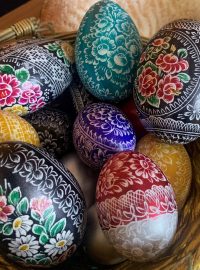 Velikonoční vajíčka z Borkovan