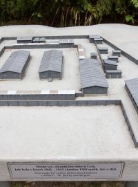 Model koncentračního tábora v Letech u Písku