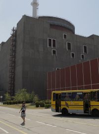 Záporožská jaderná elektrárna ve městě Enerhodar na východě Ukrajiny v roce 2008