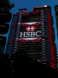 Budova britské banky HSBC v Hongkongu