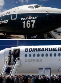USA uvalí vysoké clo na letadla kanadské firmy Bombardier.