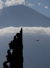 Pohled na Mount Agung na Bali