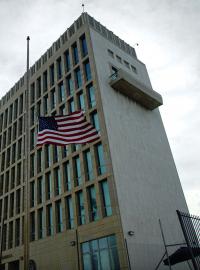 Americká ambasáda v Havaně na Kubě.