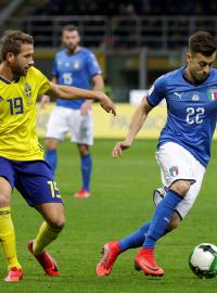 Barážové utkání mezi Švédském a Itálií