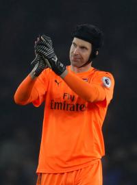 Brankář Arsenalu Petr Čech