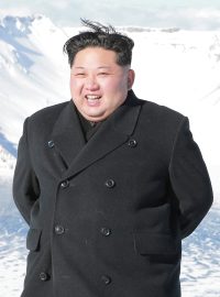 Severokorejský vůdce Kim Čong-un na hoře Pektu (snímek zveřejněný agenturou KCNA 9. prosince 2017).