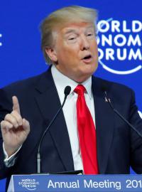 Projev Donalda Trumpa na Světovém ekonomickém fóru v Davosu, 26. ledna 2018.