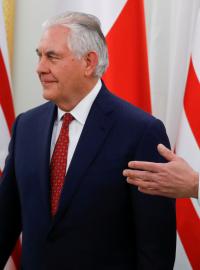 Americký ministra zahraničních věcí Rex Tillerson a polský prezident Andrzej Duda na schůzce ve Varšavě 27. ledna 2018