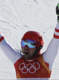 Marcel Hirscher vyhrál své první olympijské zlato