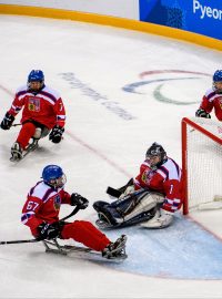 Čeští sledge hokejisté na paralympiádě v Pchjongčchangu
