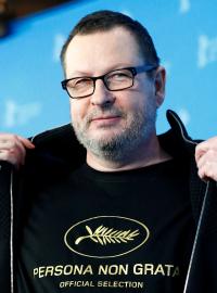Dánský režisér Lars von Trier během 64. ročníku festivalu, když promoval svůj film Nymfomanka