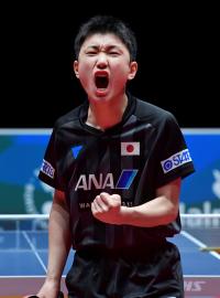 Tomokazu Harimoto po vítězství na Japan Open