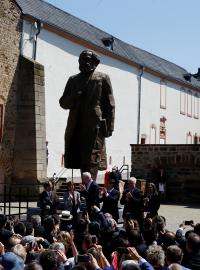 Slavnostní odhalení sochy Karla Marxe v Trevíru