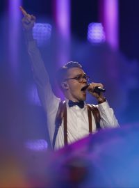 Mikolas Josef během semifinálového večera