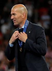 Dnes již bývalý trenér Realu Madrid Zinedine Zidane