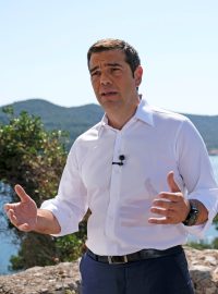 Řecký premiér Alexis Tsipras na ostrově Ithaka