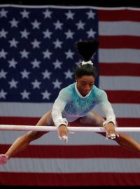 Hlavní hvězda americké gymnastiky Simone Bilesová