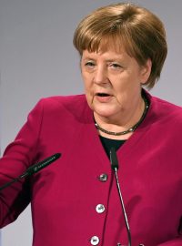 Kancléřka Angela Merkelová na bezpečnostní konferenci v Mnichově