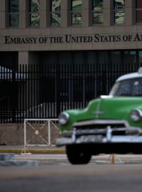 Americká ambasáda v Havaně na Kubě.