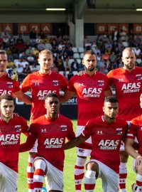 Hráči týmu Alkmaar, jejichž stadionu se zřítila střecha.