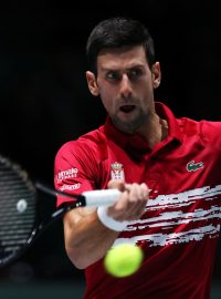 Srbský tenista Novak Djokovič během finálového turnaje Davis Cupu