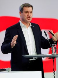 Předseda CSU Markus Söder na sněmu v Lipsku