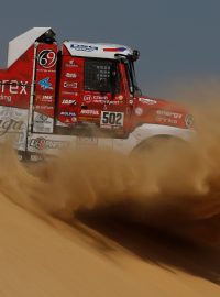 Aleš Loprais se svým kamionem na Rally Dakar