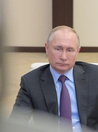 Ruský prezident Vladimir Putin na online schůzce Organizace zemí vyvážejících ropu