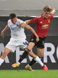 Utkání Evropské ligy mezi Manchesterem United a FC Kodaň